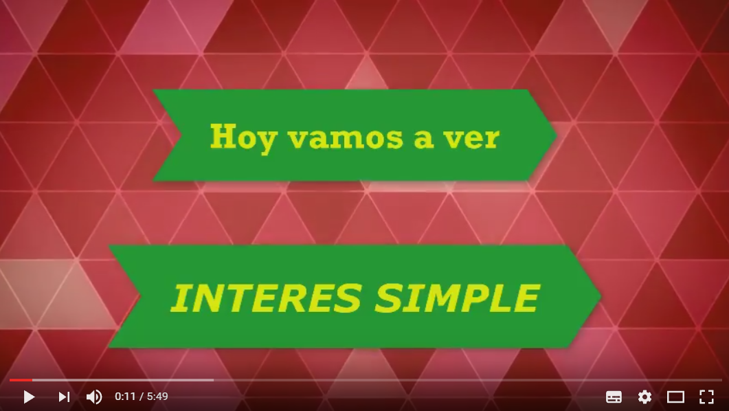 El Interés Simple – Matematicas 3 de la Eso